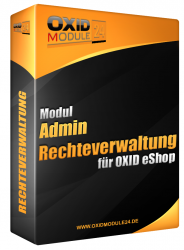 Admin Rechteverwaltung für OXID 4.7.x/5.0.x - 4.9.x/5.2.x | Testlizenz (1 Monat)